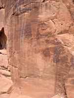 Rock with Petroglyphs - Dinosaur NM
